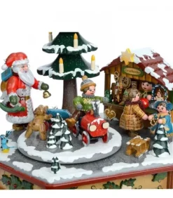 Boite A Musique Noël, Veillee Autour Du Sapin|Hubrig, figurines pour enfant New