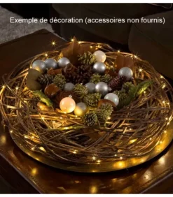 Guirlande Lumineuse Led Effet Gouttes, 100 Diodes Ambrees, Fil Noir|Konstsmide, guirlandes lumineuses de Noël Outlet